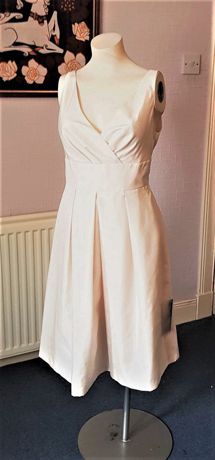 M S Collection antique cream bridesmaid occasion dress