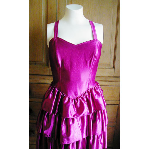 SOLD: 80s Pink Ra Ra dress - Main Image