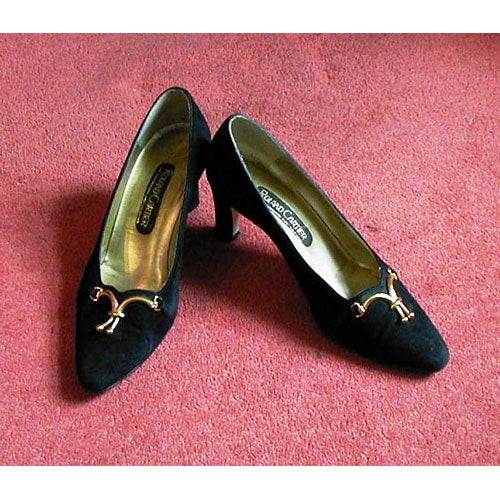 SOLD Roland Cartier Black Suede Shoes