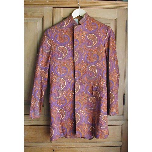 60s mod paisley pattern nehru jacket The Frockery