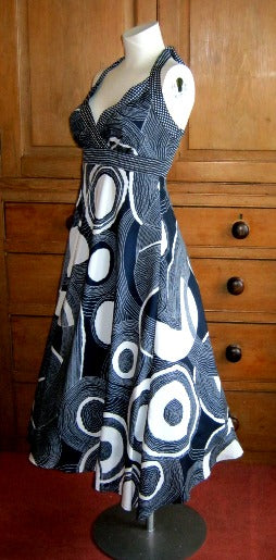Marilyn Monroe style navy and white Monsoon dress The Frockery Marilyn Monroe style navy and white Monsoon dress The Frockery