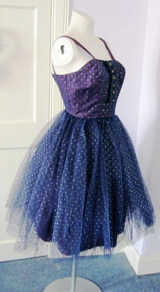 Polka dot prom dress best sale