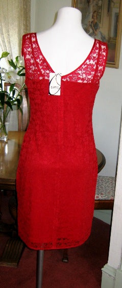 Oasis red lace bodycon cocktail dress unworn with tags The Frockery Oasis red lace bodycon cocktail dress unworn with tags The Frockery