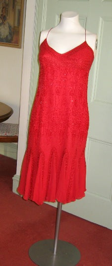 white christmas dresses Amanda Wakeley embellished sparkly red cocktail dress – The Frockery