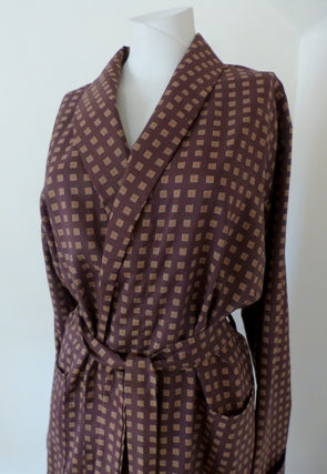 mens brown dressing gown VelvetLoft Plush Spa Robe