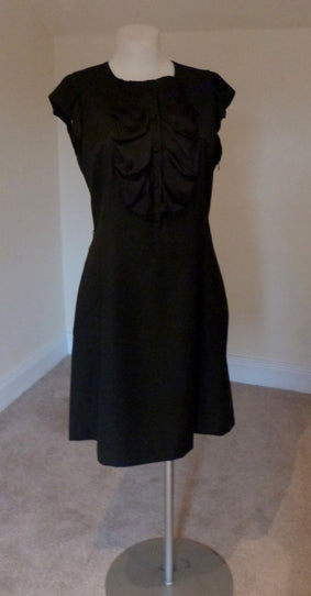Ted Baker black ruffle front dress Ted Baker black ruffle front dress