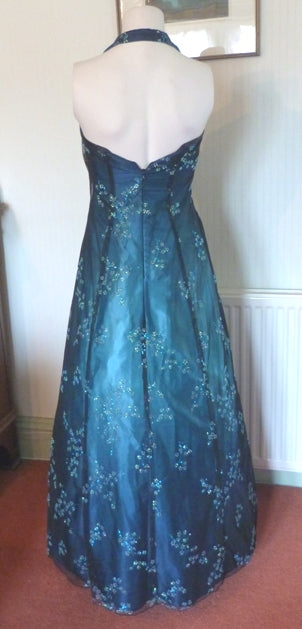Jump Apparel sparkly teal princess prom dress – The Frockery