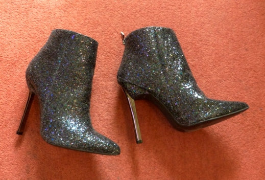 New Look glitter ankle boots – The Frockery