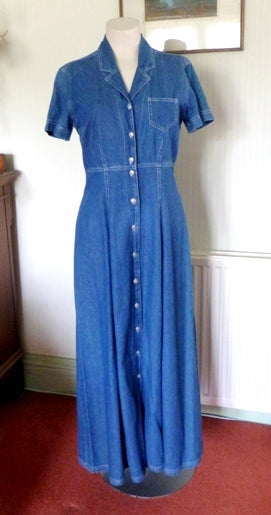 Lone Star blue denim shirt dress – The Frockery