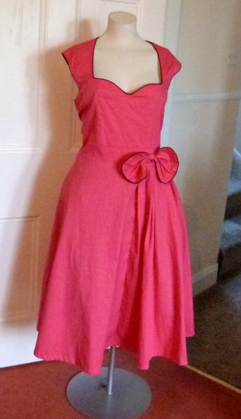 Lindy Bop hot pink rockabilly dress – The Frockery