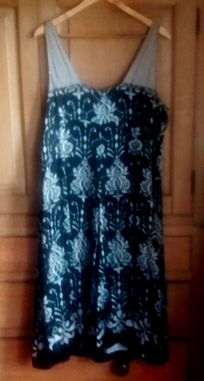 Art deco print dress best sale