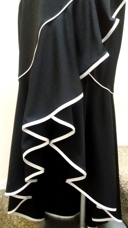 Joseph Ribkoff black flamenco style evening dress – The Frockery