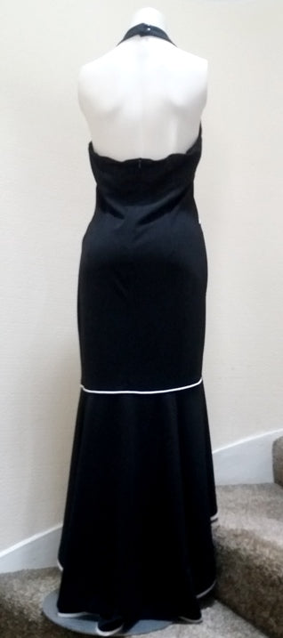 Joseph Ribkoff black flamenco style evening dress – The Frockery