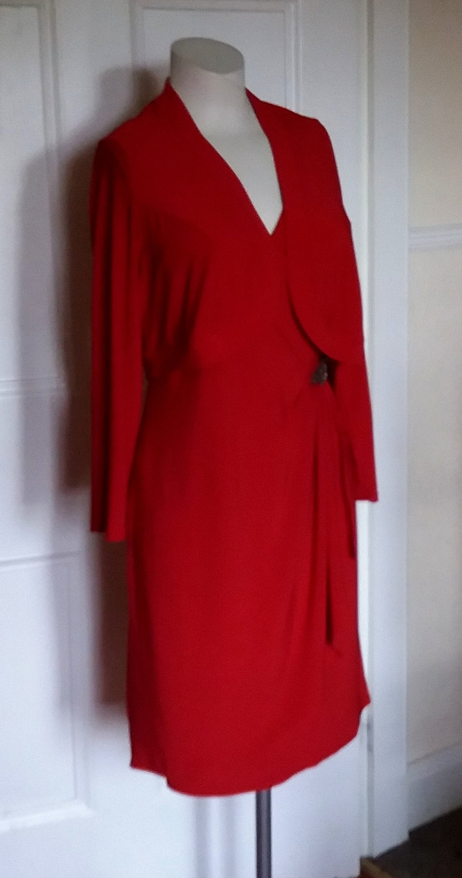 Joanna Hope red stretch party dress and bolero – The Frockery