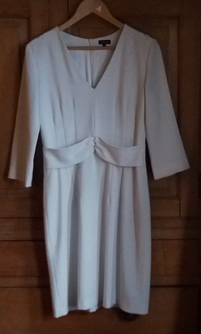 Jaeger classic winter white dress  The Frockery